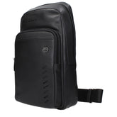 Piquadro Black Leather Crossbody Bag